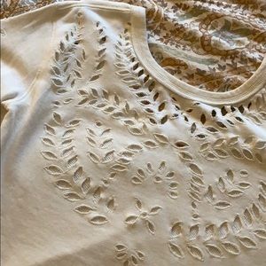 Free People Short Sleeve Hoodless Pullover